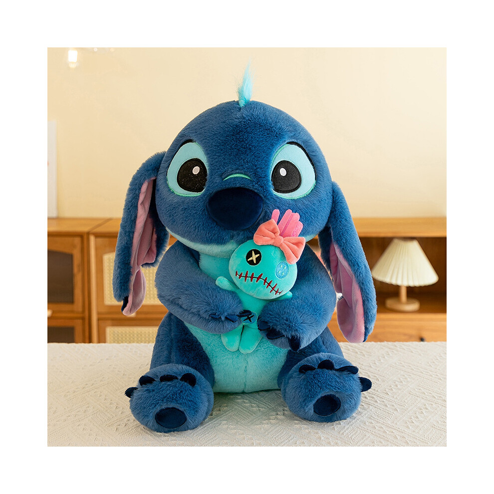 Rywolt (, 35Cm/13.78In) Stitch Lilo Theme Anime Character Stuffed Toy Doll Pillow Hug Scrump Pp Cotton Blue