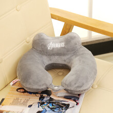 (Gray) Soft And Cozy Ushaped Neck Pillow Ideal For Car Naps And Outdoor Travel