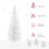 Homcom HOMCOM 5FT Pencil Artificial Christmas Tree with Solid Stand Tips White 8