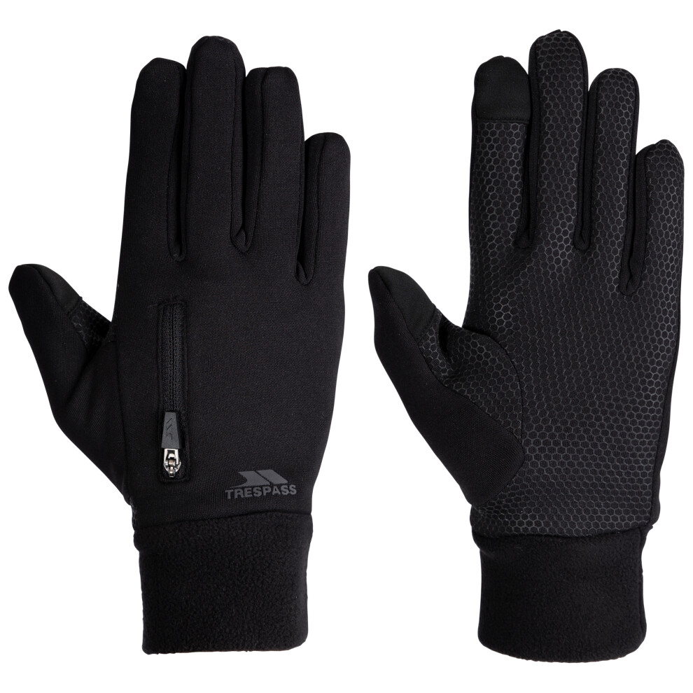 (L/XL, Black) Trespass Unisex Adult Gloves Touch Screen Moncur