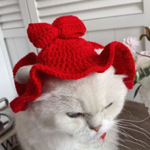 (M, Style 5) Autumn Winter Cat Hat Cute Cartoon Puppy Pet Cap Refined Elastic Kittens Knitted Hat Photo Shoot Props Cat Accessories