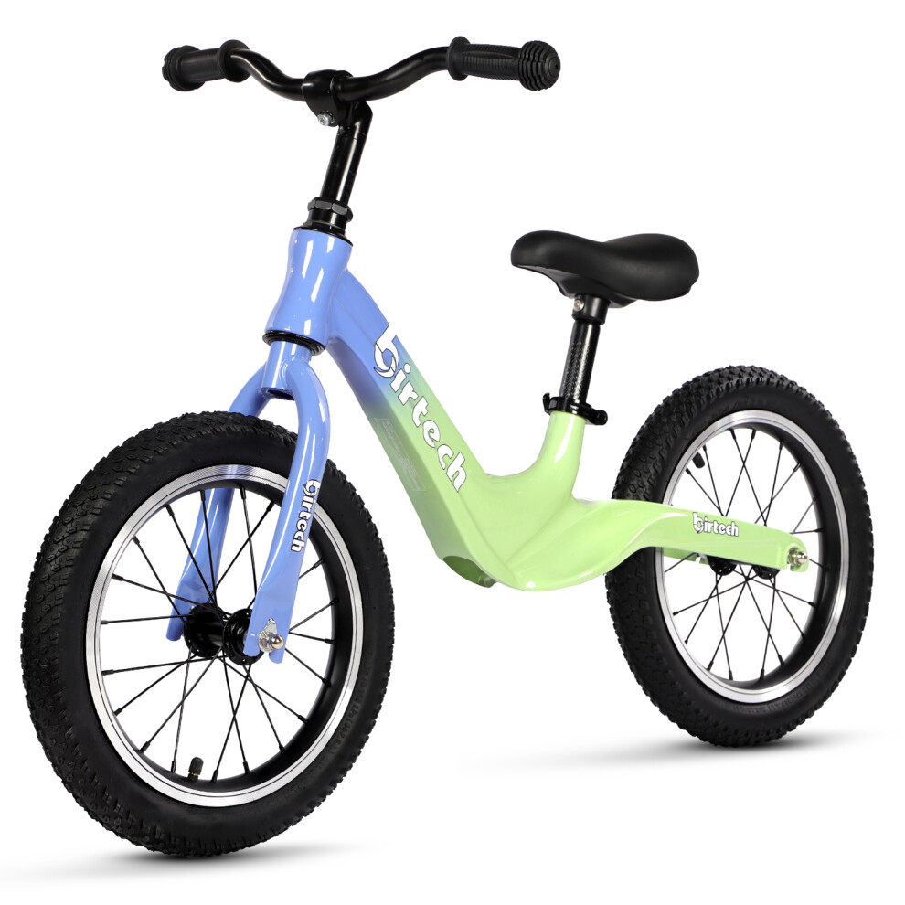 14" Balance Bike for Boys and Girls, Air Tires with Magnesium Alloy Frame