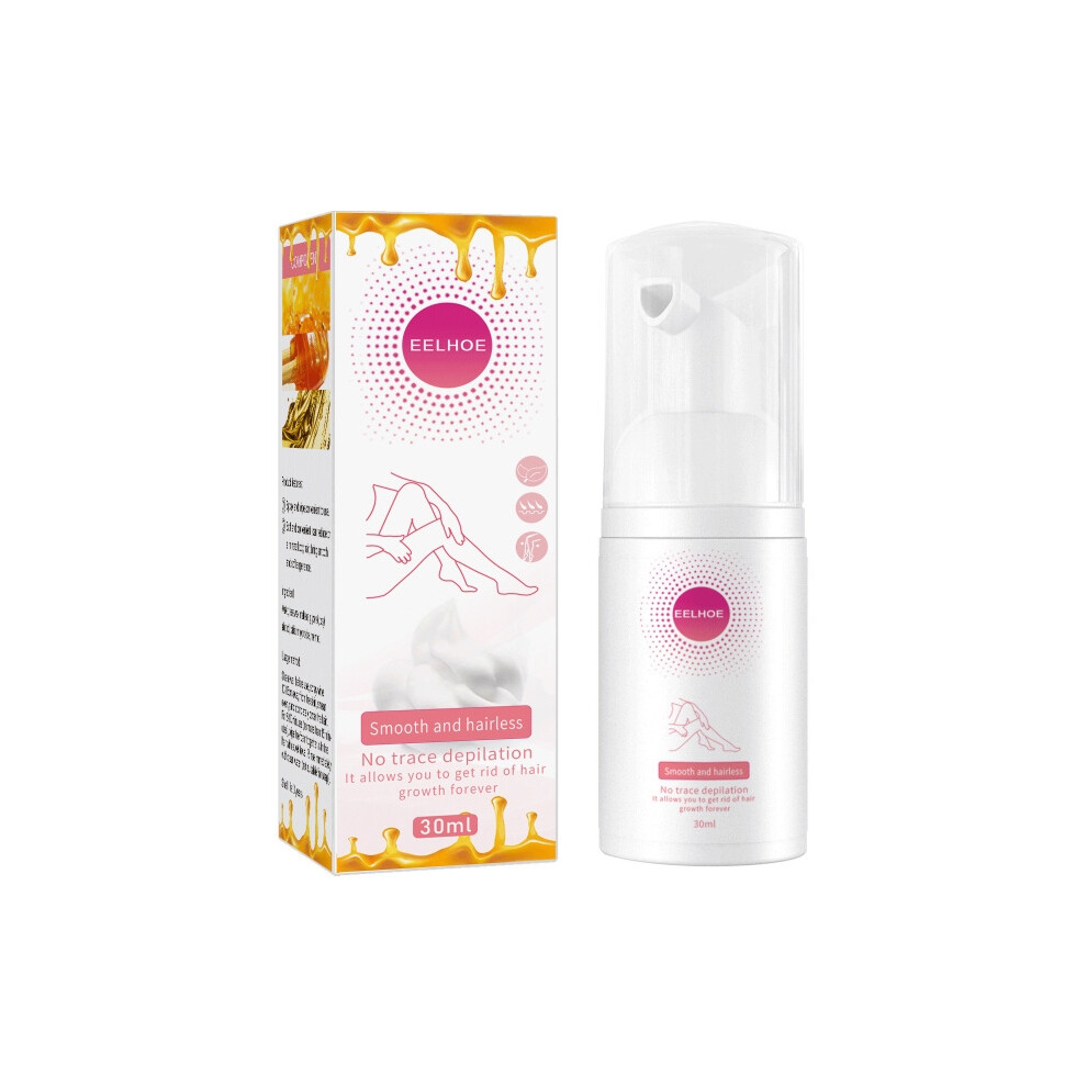 (30ml Boxed) Honey Mousse Painless Hair Removal Spray Foam Hair Growth Armpit Leg Arm Inhibitor Gentle Effective Depilatory Repair Skin Care