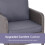 Outsunny Outsunny 5 Pieces Outdoor Patio Furniture Set Wicker Conversation Set Dark Grey 4
