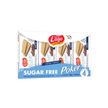 Lago Poker 45x 4 Sugar-Free Cocoa Wafer - Delightfully Chocolatey and Calorie-Conscious