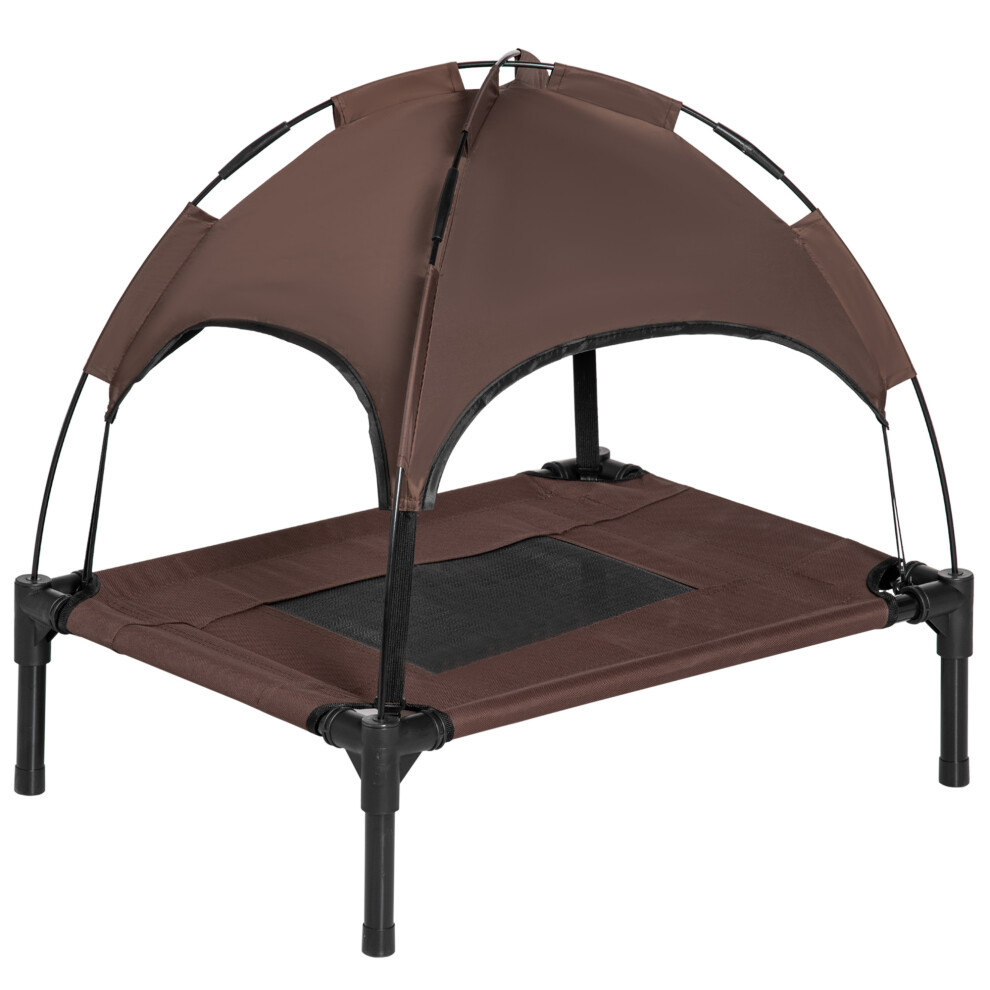 Elevated Pet Bed Dog Cot Tent With Canopy Instant Shelter Outdoor