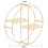 Living And Home Gold Wall Hanging Storage and Display Decorative Shelf 4