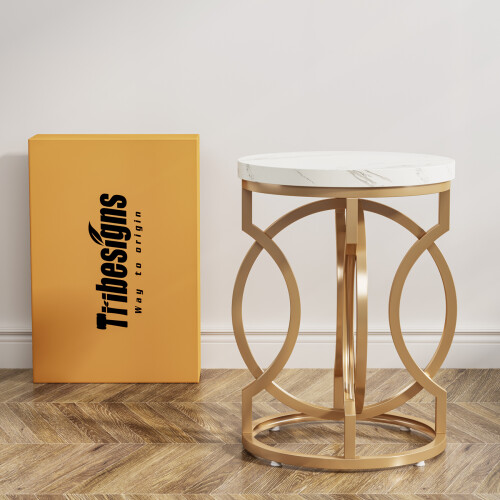 Tribesigns Tribesigns Round End Table,  Side Table Cocktail Table 2