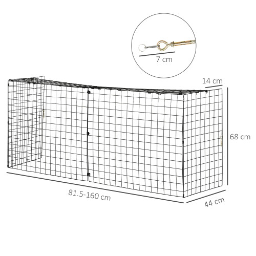 Homcom HOMCOM Fireguard Fire Safe Guard Extending Fireplace Wire Mesh Screen Cover 1