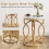 Tribesigns Tribesigns Round End Table,  Side Table Cocktail Table 9