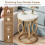 Tribesigns Tribesigns Round End Table,  Side Table Cocktail Table 10