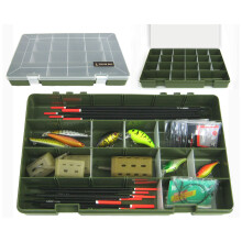 Roddarch 'Tough Box' Adjustable 22 Compartment Tray Fishing Tackle Box for Floats, Rigs, Lures &amp; Other Equipment