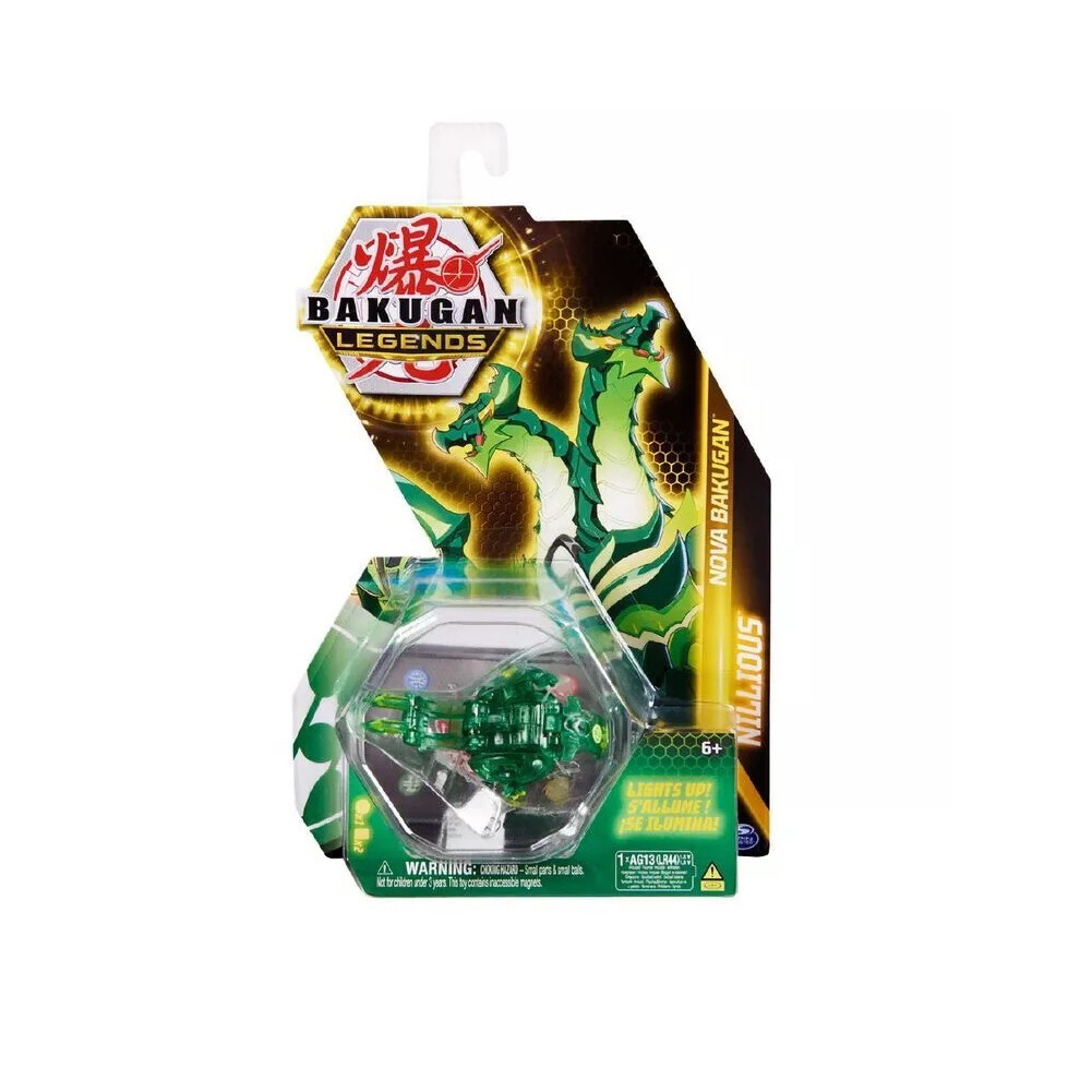 (Nillious Green) Bakugan Legends Nova Light-Up Collectable Figures