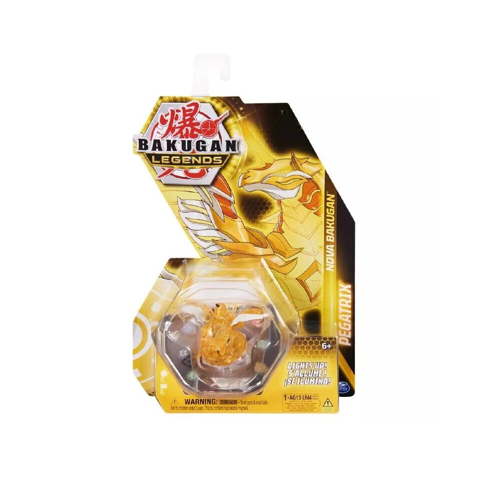 (Pegatrix Yellow) Bakugan Legends Nova Light-Up Collectable Figures