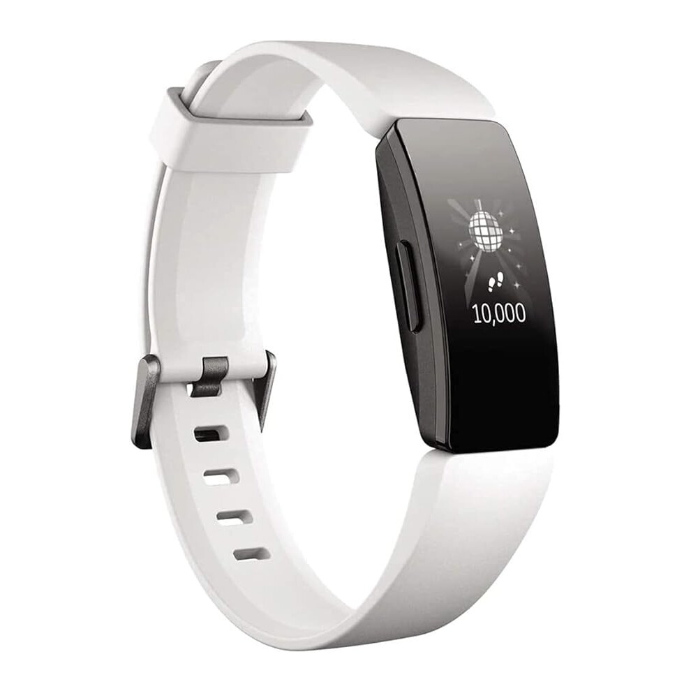 (White) Fitbit Inspire HR Fitness Tracker