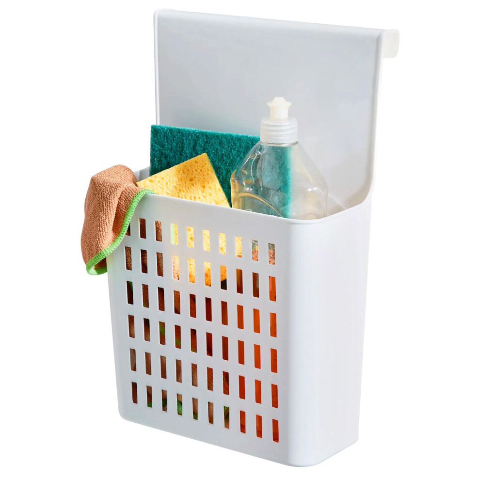 GEEZY Over the Door Storage Basket Plastic Pantry Organizer Hanging Storage Organizer