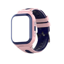 (1 set Pink Strap) Detachable Strap Casing of Wonlex KT24S Kids GPS Smart Watch Accessories