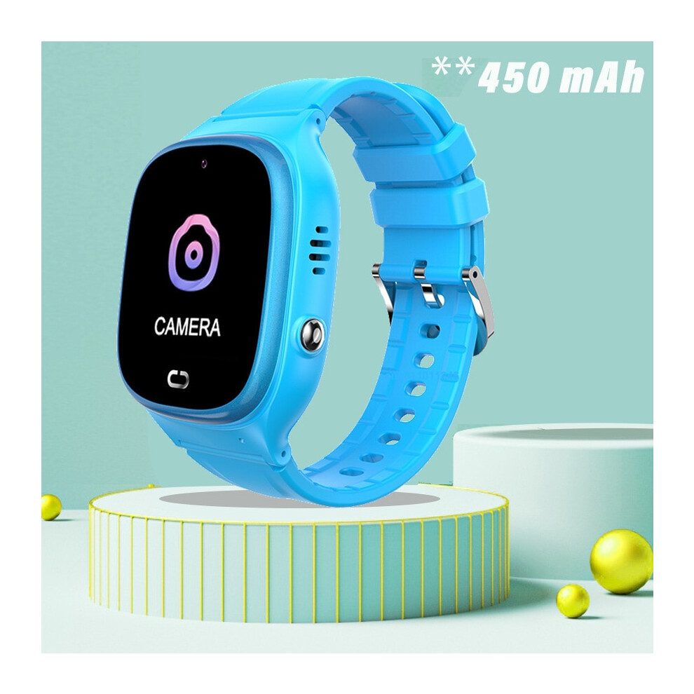 (blue, With Retailed Box) Kids Smart Watch 2G Sim Card SOS LBS 450 mAh Phone Watch For Kids Photo