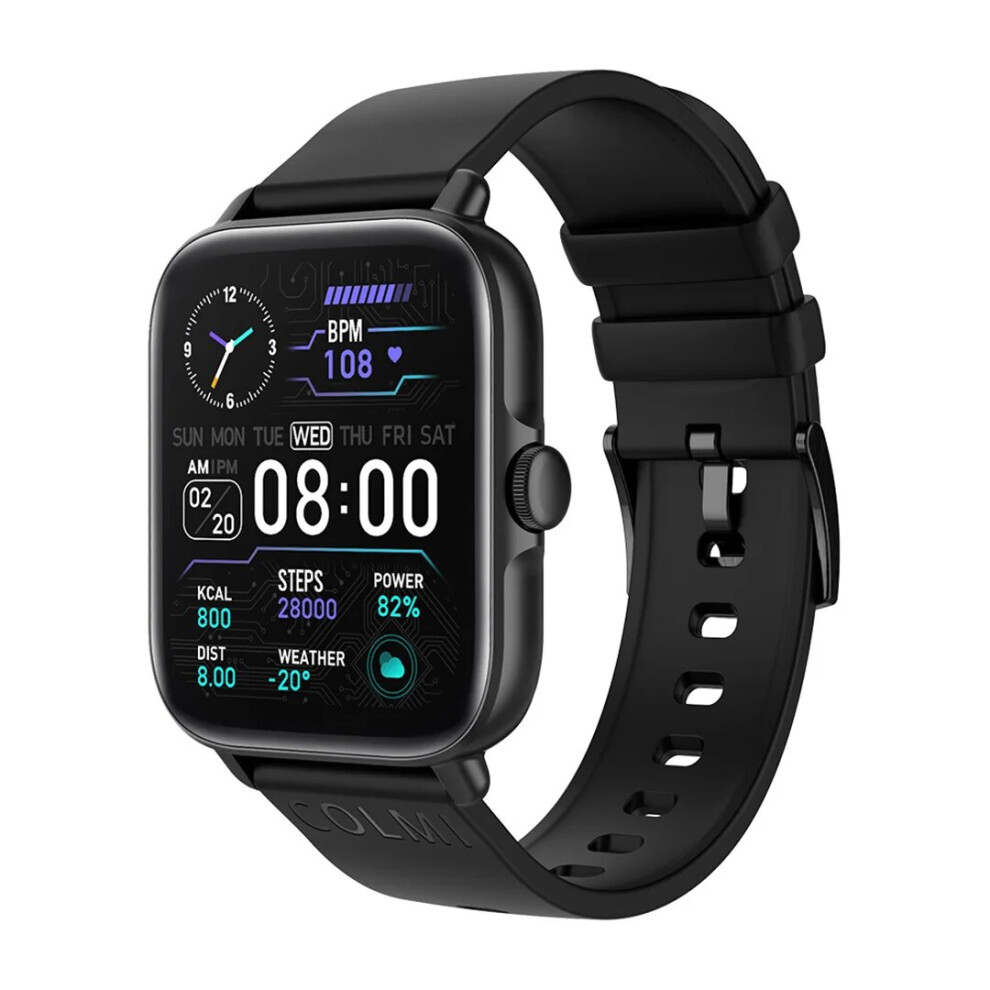 (Black) Colmi 2022 P28 Plus Smartwatch Men Bluetooth Answer Call Ip67 Waterproof Black 9774027911625