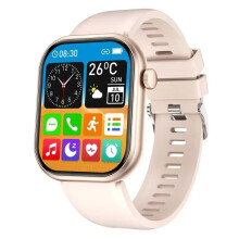 (Gold) Ladies Smart Watch Women Call Custom Dial Smartwatch For GTS4 Waterproof