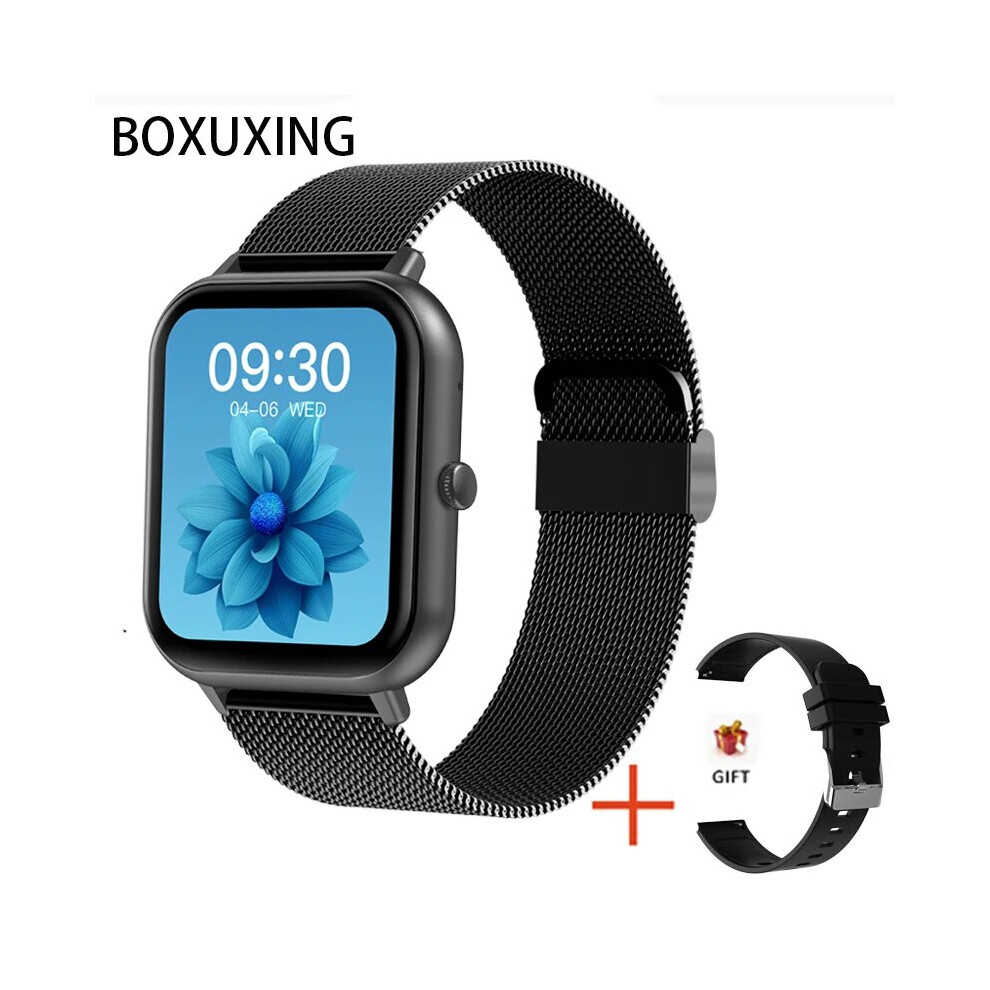 (Mesh Belt ) 2023 Call Smart Watch Women Custom Dial Smartwatch For Android Ios Waterproof Black 9774027909028