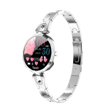 (Silver) PLUMZONG Fashion Women's Smart Watch Waterproof Wearable Device Heart