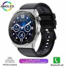 (Silver black, Sports smartwatch) 2023 Smart Watch GT3 Pro Men's Watches HD Large Screen Display Voice Calling