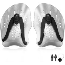 JKSYshop-Swimming Training Hand Paddles for Stretchable Elastic Sizes Unisex