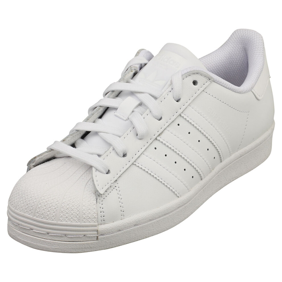 Adidas Superstar Womens Classic Trainers In White - 3 UK