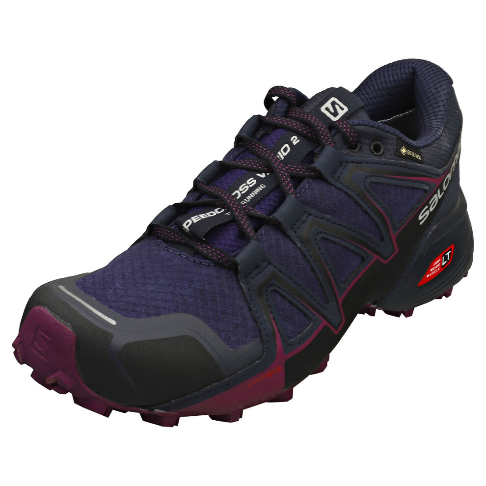 (7) Salomon Speedcross Vario 2 Gore-tex Womens Fashion Trainers in Navy Black