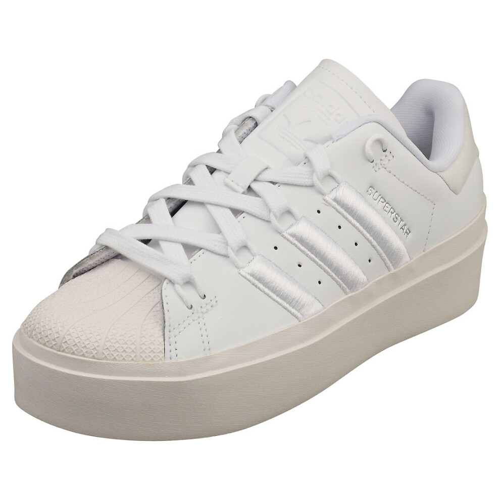 (6) adidas Superstar Bonega Womens Platform Trainers in White