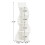 Tribesigns Tribesigns Corner Shelf, 5-Tier Wall Corner Bookshelf,  Small Bookcase 6