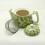 (Green Daisy) Small Herbal Teapots - Assorted 3