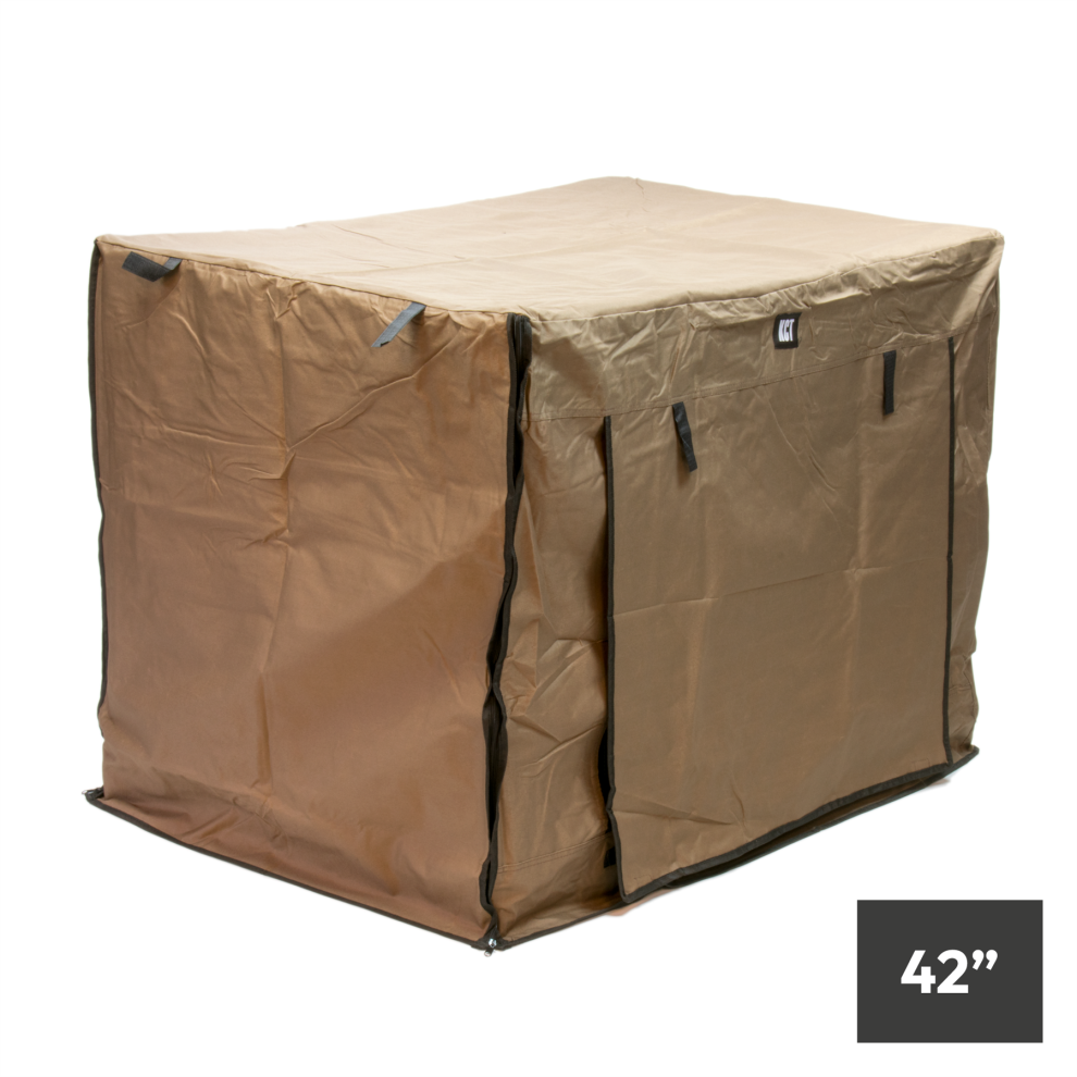 KCT Extra Large XL 42” Inch Metal Pet Crate Cover Heavy Duty Foldable Fabric For Dog Cat Puppy Cage Indoor Outdoor Folding Travel Training Carrier