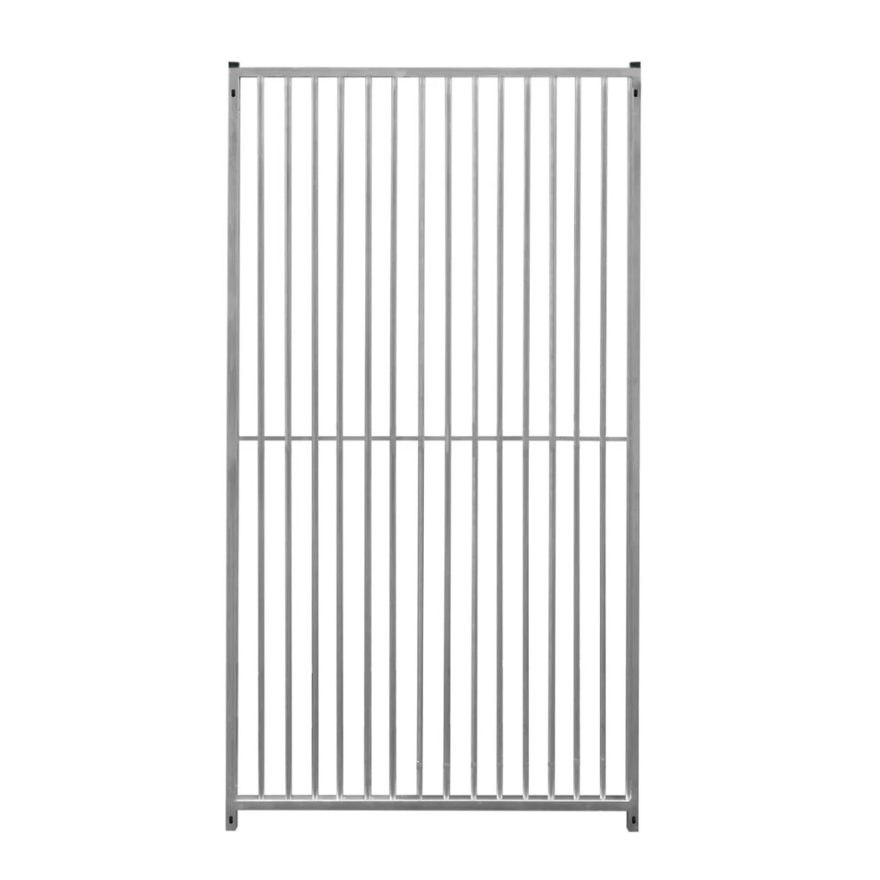 Dog Run Panels Galvanised Steel Kennel Pen 8cm Bar Spacing 1.84m x 1m