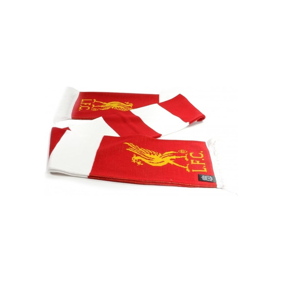 Liverpool Fc Official Official Football Bar Scarf Liverbird Crest Red