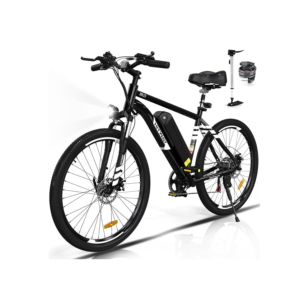 Hitway Bk15 E-Bike for Adults, 26" Fat Tire E Bike Mountain Bike Snow