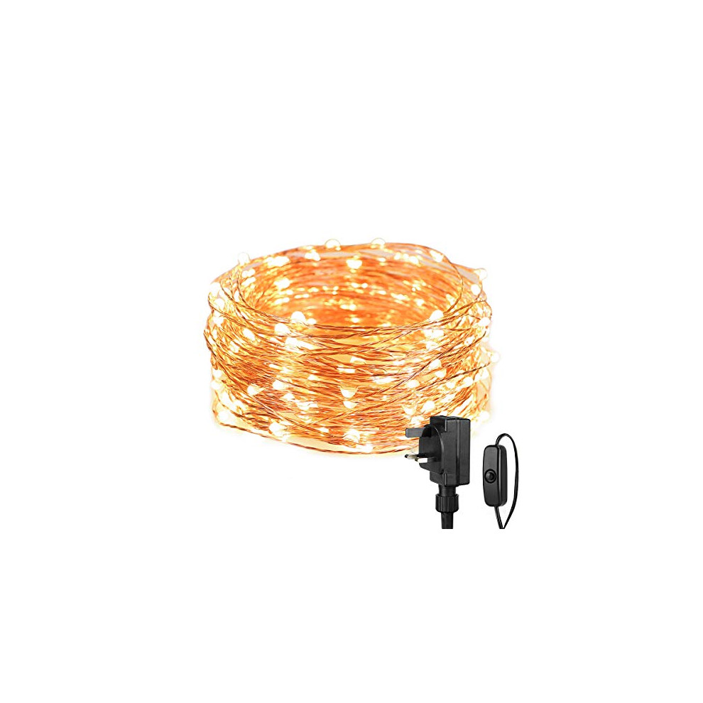 Lepro Fairy Lights Plug in, 10m 100 LED Copper Wire Fairy Lights, 33ft Warm White Fairy String Lights Mains Powered for Halloween, Bedroom, Wedding