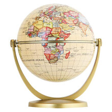 Exerz 10cm Antique Globe - Mini Globe - Vintage Colour Modern Map (Diameter: 10cm)