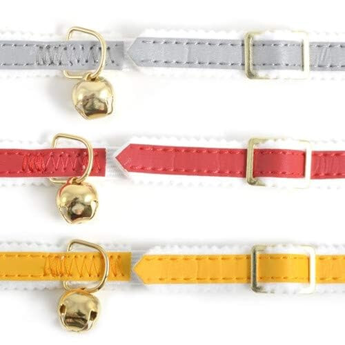 Ancol 3 X Ancol Reflective Elasticated Cat Collars (Assorted Colors)