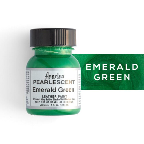 Angelus Pearlescent Leather Paint, Emerald Green, 1 oz. 1