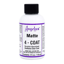 Angelus 4-Coat Finisher, 1 Ounce Bottle, Matte (902-01-000)