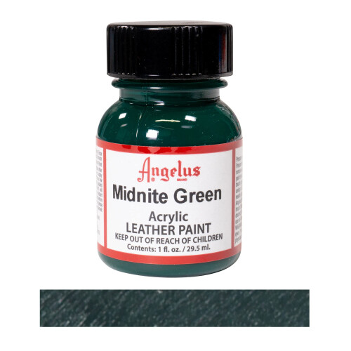 Angelus Leather Paint 1 oz Midnight Green 1