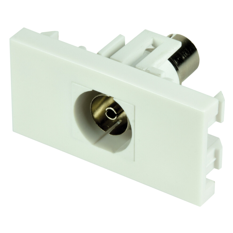 Keystone Wall Plate Module Outlet Faceplate Tv Coaxial Keystone Socket 25 X 50Mm 5015972208731