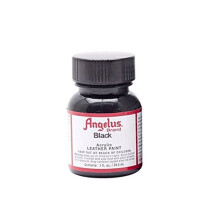 Angelus Brand Acrylic Leather Paint - Black - 1oz