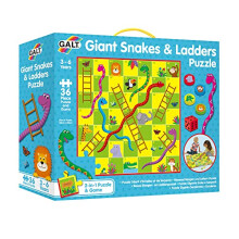 Galt Toys, Giant Snakes and Ladders Puzzle, Jigsaw and Board Game for Kids, Ages 3 Years Plus