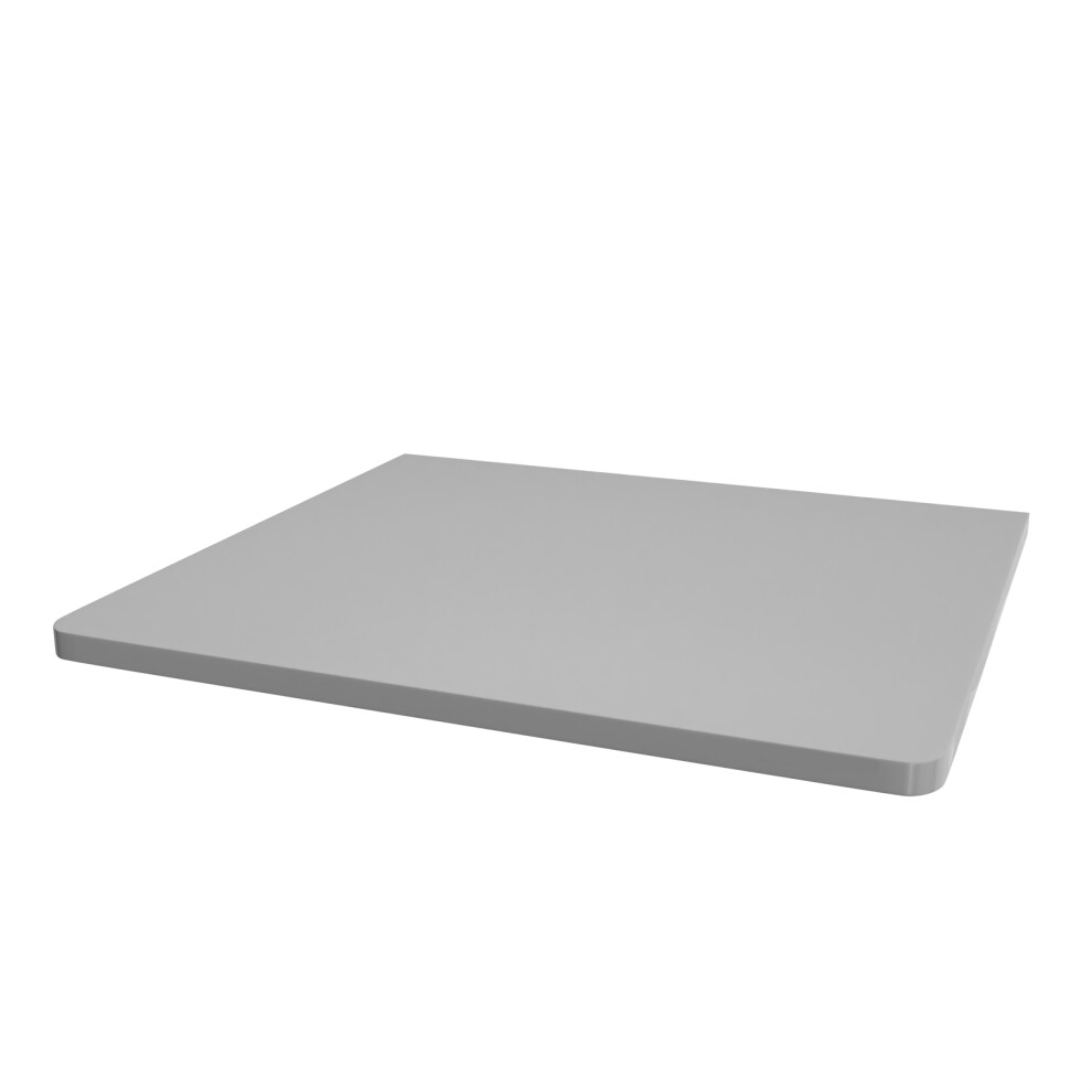 Nes Home 500mm Grey Round Corner MDF Bathroom Worktop For Vanity Cabinet