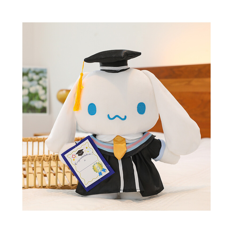 Veishet (Cinnamoroll) Sanrio Kuromi My Melody Cinnamoroll Plush Toy Doctor Hat Cute Desk Display Doll