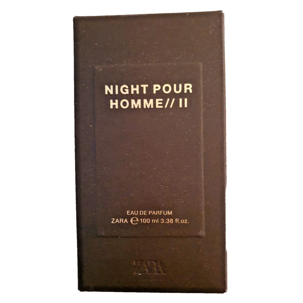 ZARA Night Pour Homme II Eau De Parfum Men EDP Spray 100ml 3.38 oz New