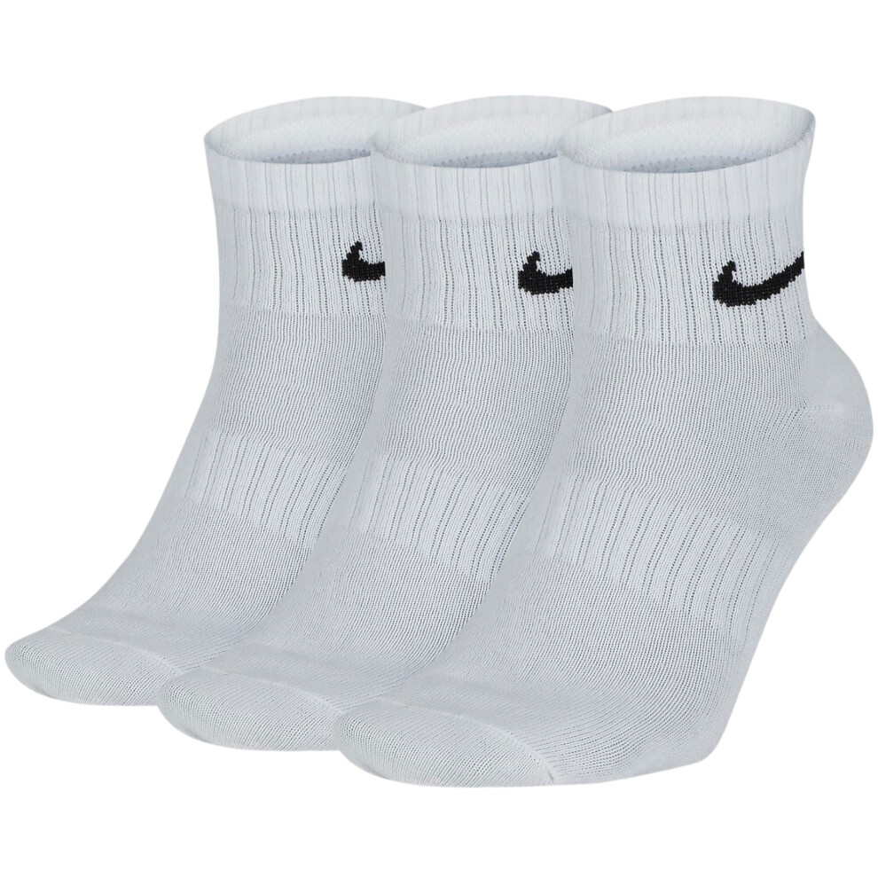 (UK-8-11 / EU-42-46 / L) Nike Dry Cushion Everyday 3 Pairs Ankle Socks